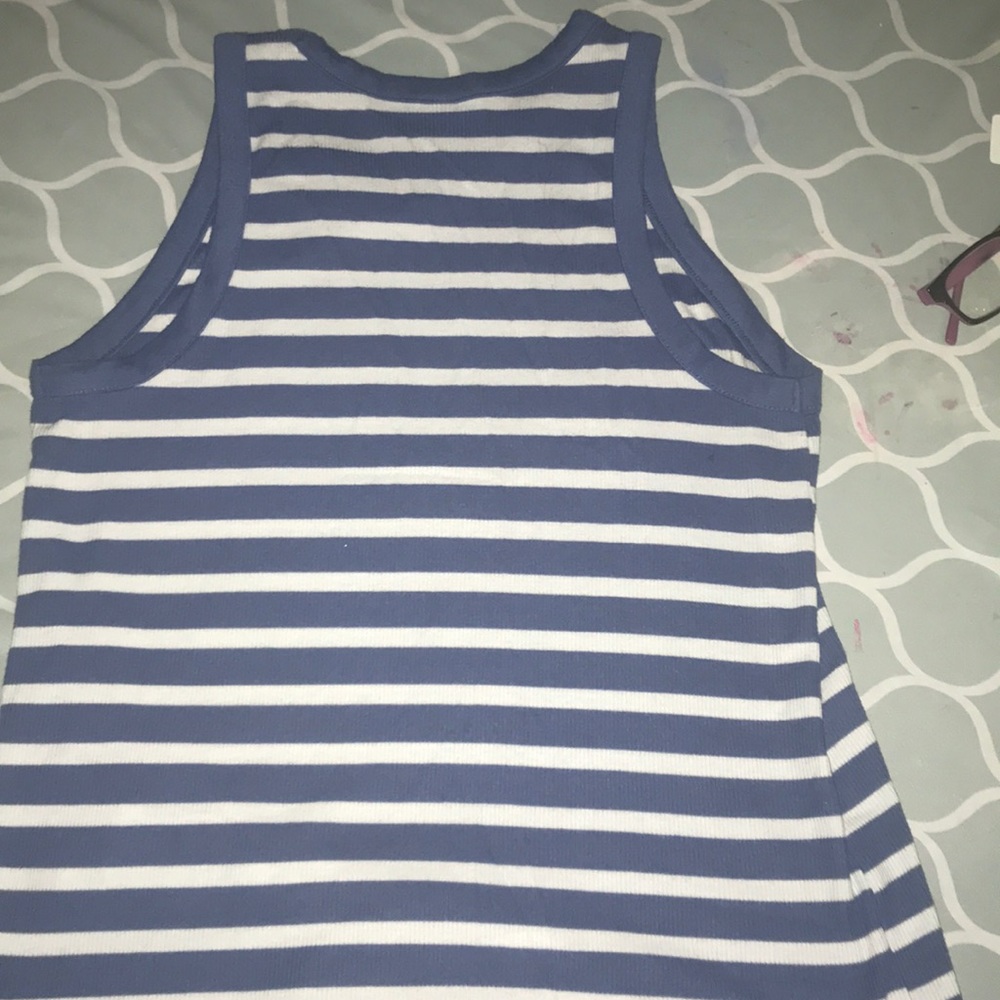 Blue stripe tank top